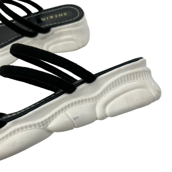 She & In Black Platform Sandals Size 8 (EU 39) - Picture 8 of 14